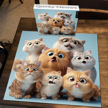 Quirky Meows Jigsaw Puzzle 1000 Pieces